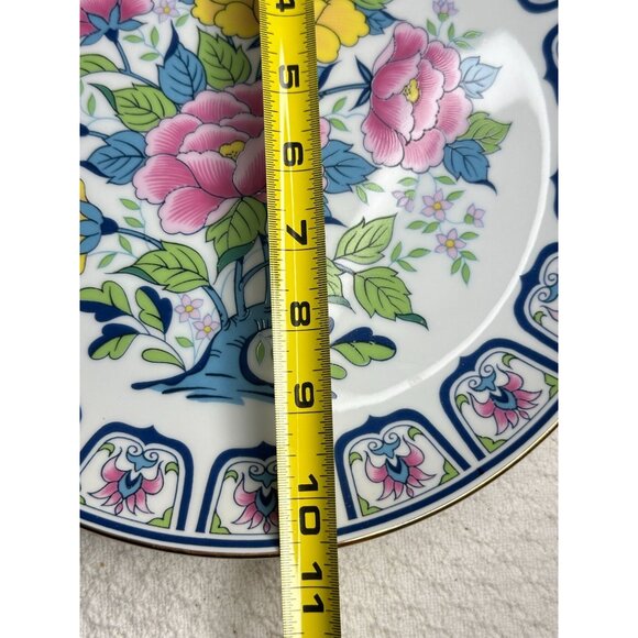 Fred Roberts Co Japanese Porcelain Floral Decorative Plate Roses 10.5" Rare - Picture 8 of 8